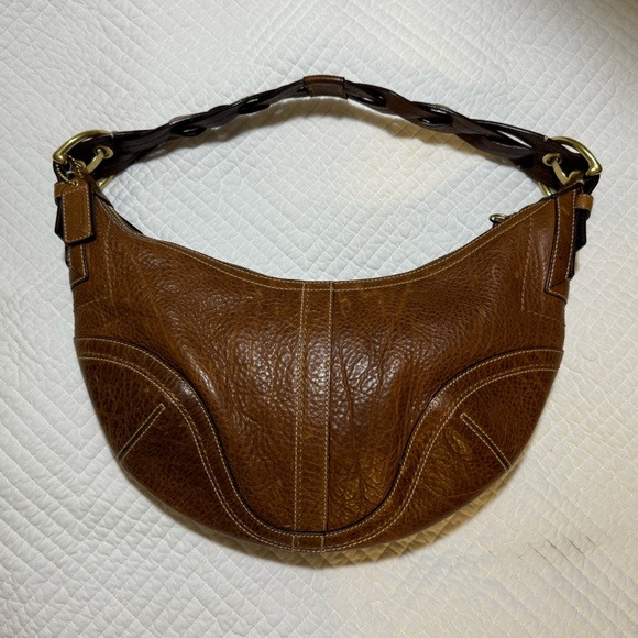 VTG Coach Leather Hobo Shoulder Bag - Picture 4 of 17